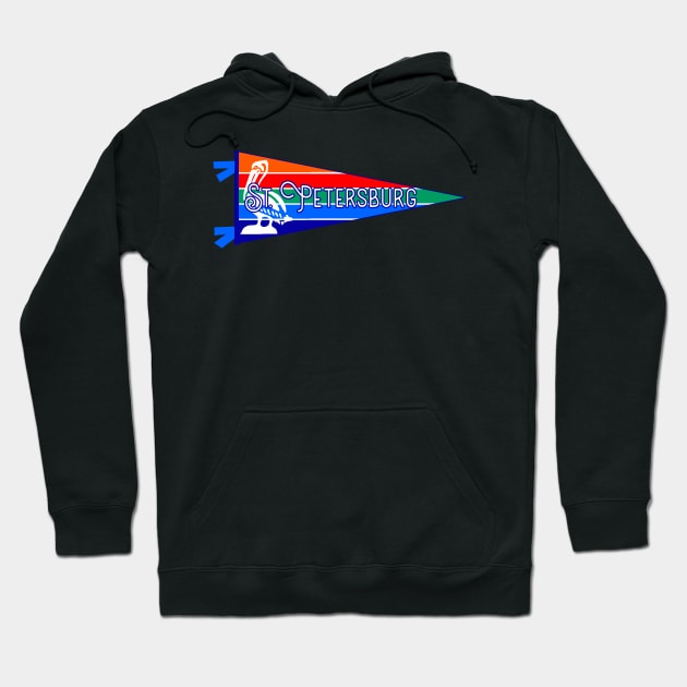 St. Petersburg Flag Pennant Hoodie by zsonn